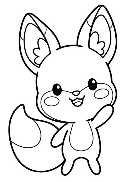 Desenho de Trixx a Kwami Raposinha para colorir e imprimir grátis