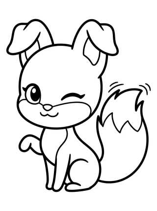 Trixx o Kwami da Raposa para colorir Desenho de Trixx o Kwami da Raposa para colorir e imprimir grátis