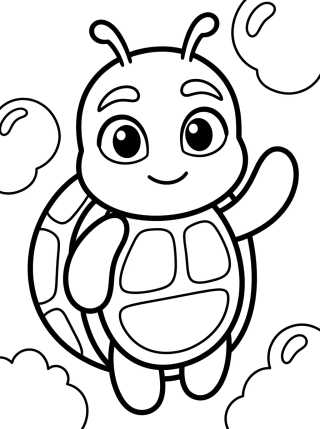 Wayzz o Kwami da Tartaruga para colorir Desenho de Wayzz o Kwami da Tartaruga para colorir e imprimir grátis