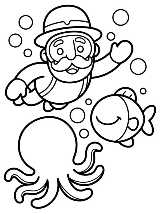 Bita no Fundo do Mar para colorir Desenho de Bita no Fundo do Mar para colorir e imprimir grátis