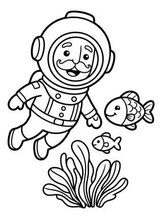 Bita no Fundo do Mar para colorir Desenho de Bita no Fundo do Mar para colorir e imprimir grátis