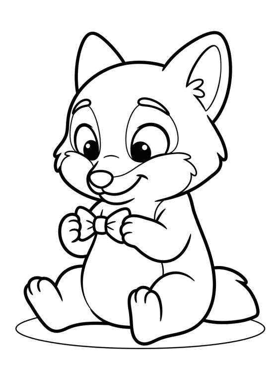 Nick Wilde Bebê Fofinho para colorir Desenho de Nick Wilde Bebê Fofinho para colorir e imprimir grátis