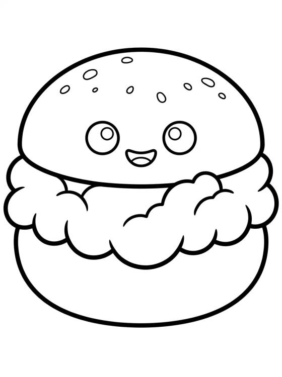 Sonho com Recheio para colorir Desenho de Sonho com Recheio para colorir e imprimir grátis
