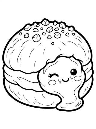 Desenho de Sonho de Padaria Gostoso para colorir e imprimir grátis