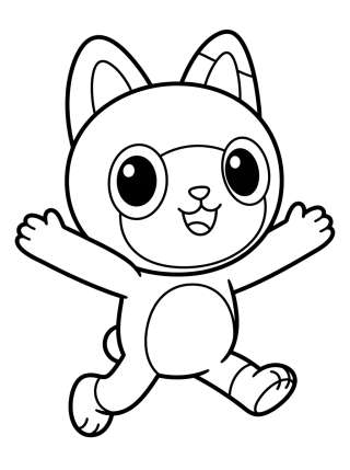 Coleção de desenhos para colorir: Pandy Gato para Colorir: A Casa Mágica da Gabby