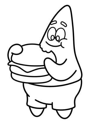 Coleção de desenhos para colorir: Patrick Estrela para Colorir