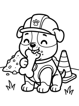 Desenho de Rubble Construtor Feliz para colorir e imprimir grátis