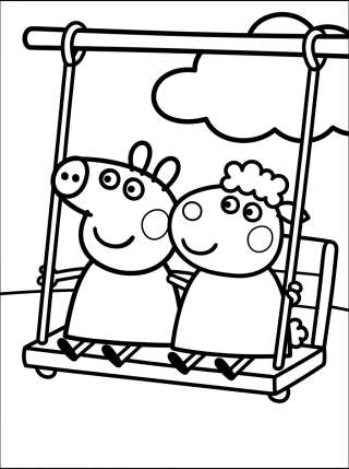 Coleção de desenhos para colorir: Peppa e Amigos para Colorir