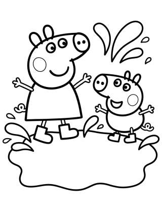 Coleção de desenhos para colorir: Peppa Pig para Colorir