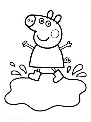 Coleção de desenhos para colorir: Peppa Pig para Colorir