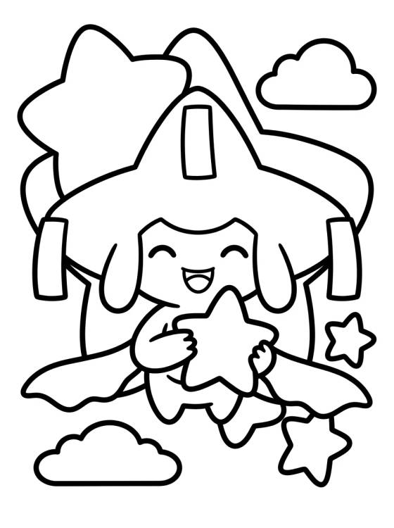 Jirachi Realizador de Desejos para colorir Desenho de Jirachi Realizador de Desejos para colorir e imprimir grátis