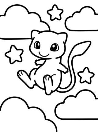 Coleção de desenhos para colorir: Pokémon Lendários Fofos