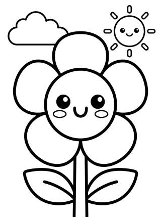 Coleção de desenhos para colorir: Primavera Fofa