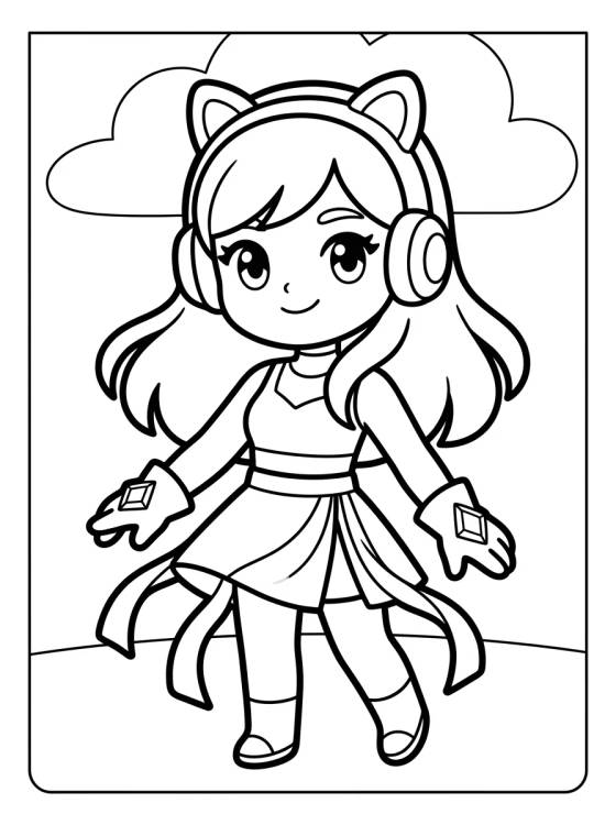 Desenho de Uniforme Urbano com Luvas Mágicas para colorir e imprimir grátis