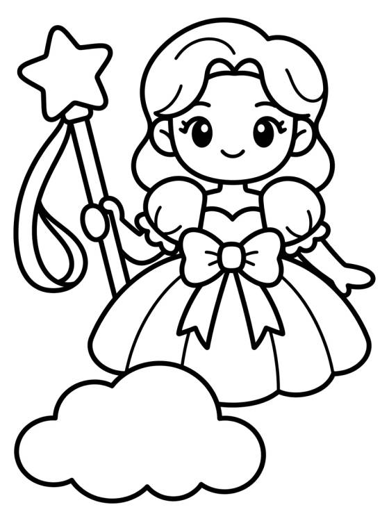 Desenho de Vestido de Batalha com Laço Celestial para colorir e imprimir grátis