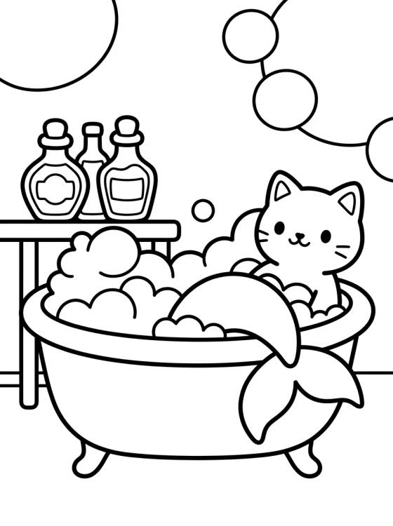 Sereiata no Spa da Casa Mágica para colorir Desenho de Sereiata no Spa da Casa Mágica para colorir e imprimir grátis