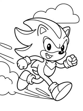 Shadow Correndo Rápido para colorir Desenho de Shadow Correndo Rápido para colorir e imprimir grátis