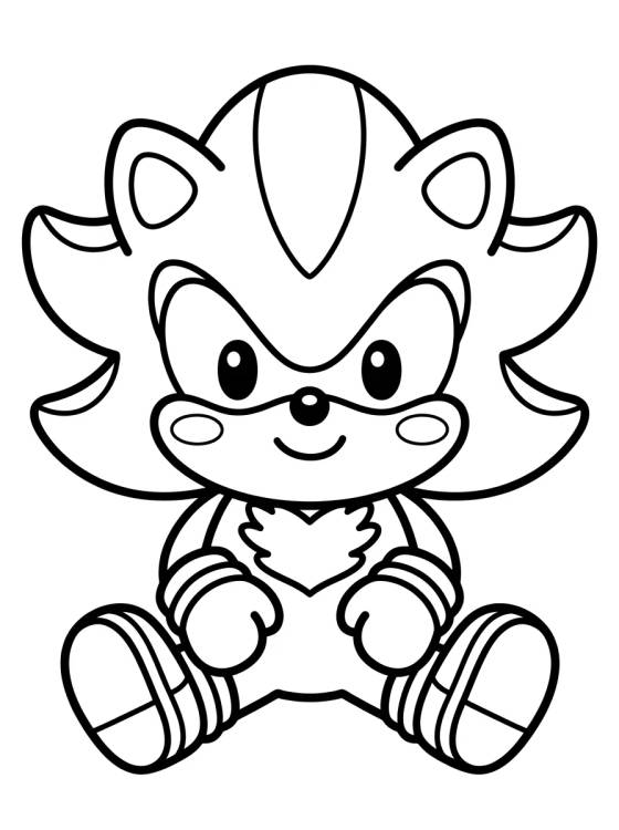Desenho de Shadow Fofo Estilo Kawaii para colorir e imprimir grátis