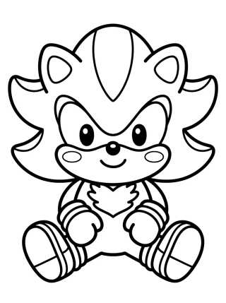 Shadow Fofo Estilo Kawaii para colorir Desenho de Shadow Fofo Estilo Kawaii para colorir e imprimir grátis