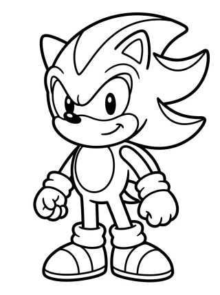 Shadow Kawaii Sorrindo para colorir Desenho de Shadow Kawaii Sorrindo para colorir e imprimir grátis
