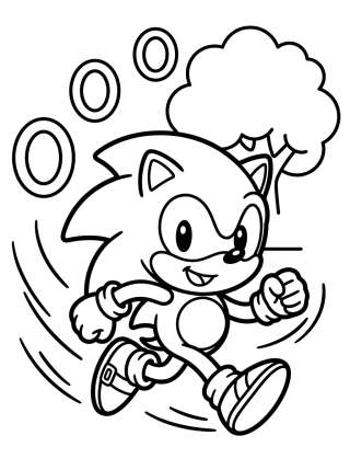 Coleção de desenhos para colorir: Sonic para Colorir