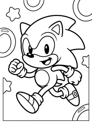 Coleção de desenhos para colorir: Sonic para Colorir