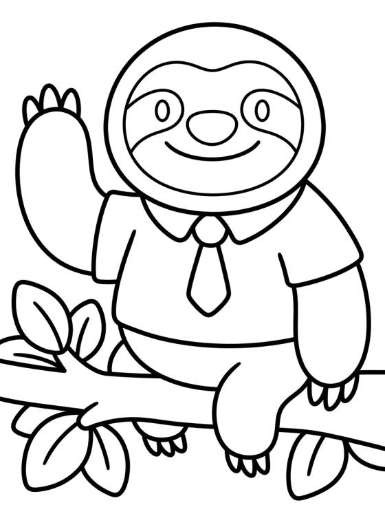 Flash a Preguiça Sorridente para colorir Desenho de Flash a Preguiça Sorridente para colorir e imprimir grátis