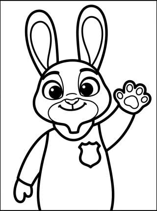 Coleção de desenhos para colorir: Desenhos de Zootopia